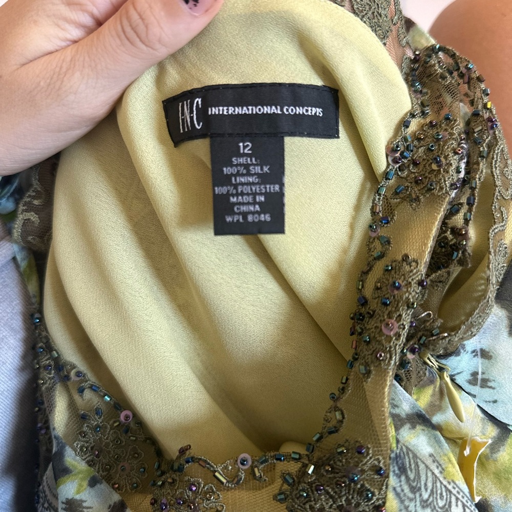 multi color blouse tank